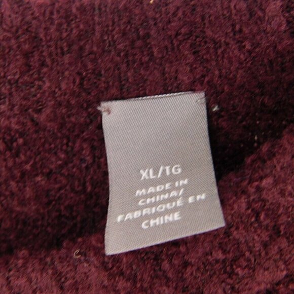 Michael Bastian Sweater Mens Extra Large Long Sleeve Maroon Lambs Wool Blend - Picture 5 of 8